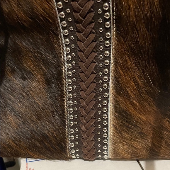 **NWOT** Trinity Ranch Stylish Brown and Black Satchel Conceal Carry - Picture 4 of 10